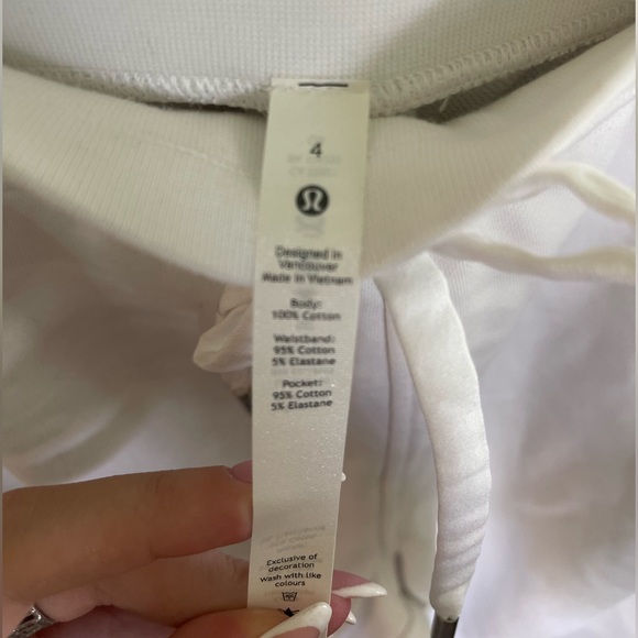 lululemon white sweatpants - Picture 2 of 4